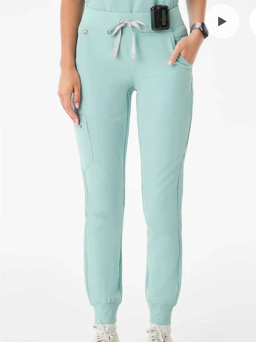 FIGS Women’s Zamora Seaglass High Rise Jogger Scrub Pants